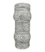 Prosper Hyderabadi Bridal Joda, Silver Party Wear Bangle Set For Women And Girls 14 Pieces