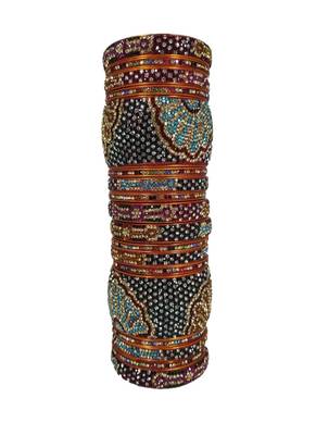 Prosper Hyderabadi Bridal Joda Multicolor Party Wear Bangle Set For Women And Girls 18 Pieces 1