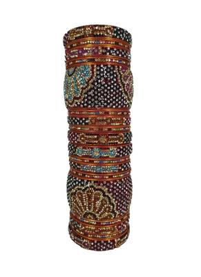 Prosper Hyderabadi Bridal Joda Multicolor Party Wear Bangle Set For Women And Girls 18 Pieces 2