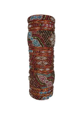 Prosper Hyderabadi Bridal Joda Multicolor Party Wear Bangle Set For Women And Girls 18 Pieces 2