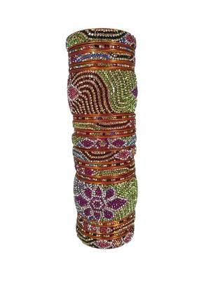 Prosper Hyderabadi Bridal Joda Multicolor Party Wear Bangle Set For Women And Girls 18 Pieces 3