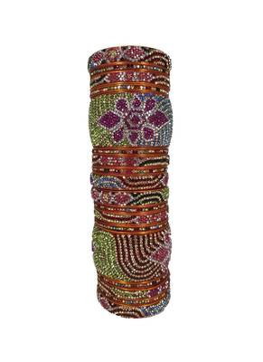 Prosper Hyderabadi Bridal Joda Multicolor Party Wear Bangle Set For Women And Girls 18 Pieces 4