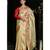 Yellow hand woven Tissue saree with blouse