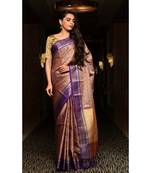 Multicolor Handwoven Kora Muslin Banarasi Saree