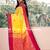 Yellow Handloom Linen Ball Butta  Saree With Blouse