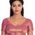 Platinum Solid Pink & Gold Ready to wear Saree Blouse