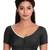 Platinum Solid Black & Silver Border Ready to wear Saree Blouse