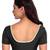 Platinum Solid Black & Silver Border Ready to wear Saree Blouse