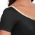 Platinum Solid Black & Silver Border Ready to wear Saree Blouse