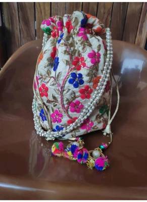 Handmade Silk Hand Woven Potli Bags 1