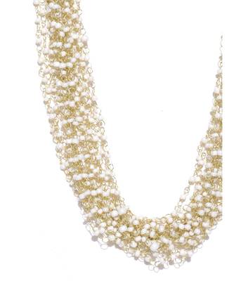 Infuzze Gold-Toned & White Layered Necklace 2
