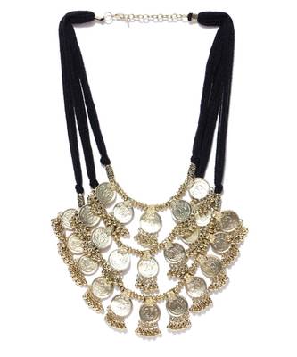 Infuzze Antique Gold-Toned Layered Necklace 2