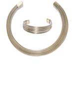 Infuzze Antique Gold-Toned Multistranded Jewellery Set