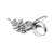 Infuzze Women Oxidised Silver-Toned Mirror-Work Adjustable Ring