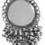 Infuzze Women Oxidised Silver-Toned Mirror-Work Adjustable Ring