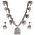 Infuzze Oxidised Silver-Toned & Antique Gold-Toned Tribal Jewellery Set