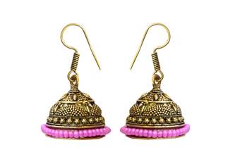 Golden Oxidised Earrings 1