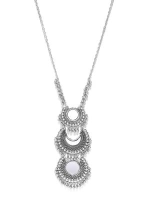 Infuzze Oxidised  Toned Alloy Necklace 1