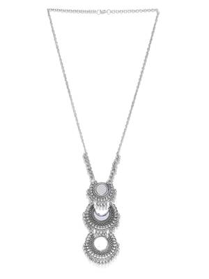 Infuzze Oxidised  Toned Alloy Necklace 2
