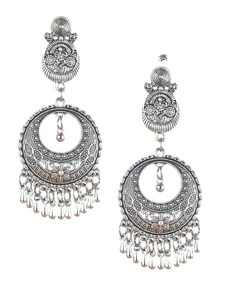 Silver Oxidised Earrings main image 1