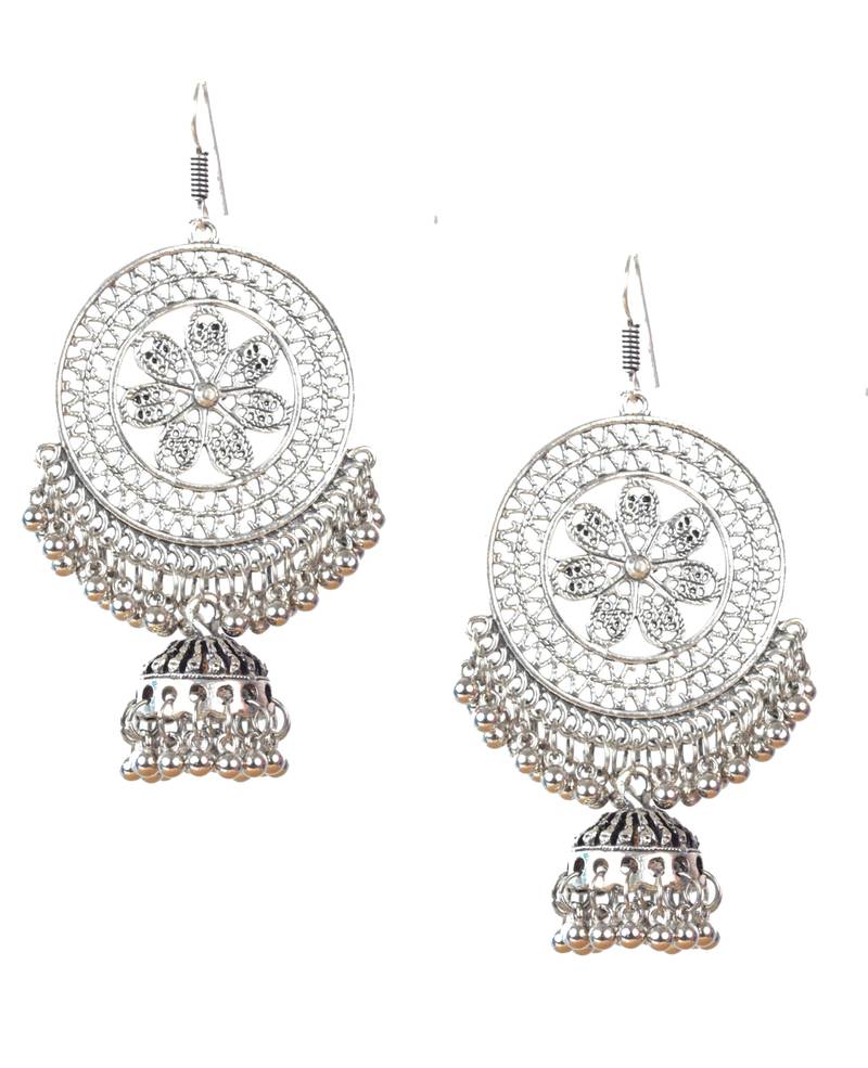 Latest Design Fashion Silver Oxidized Earrings Nisuj Fashion 2864086