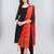 Red Banarasi Silk Zari Woven Dupatta With Tussels