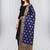 Navy Blue Banarasi Silk Zari Woven Dupatta With Tussels