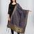 Navy Blue Banarasi Silk Zari Woven Dupatta With Tussels