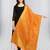 Orange Banarasi Silk Zari Woven Dupatta With Tussels