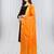 Orange Banarasi Silk Zari Woven Dupatta With Tussels