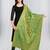 Green Banarasi Silk Zari Woven Dupatta With Tussels