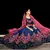 Tempting Navy Blue Thread Embroidered Satin wedding Lehenga choli
