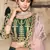 Seductive Green Thread and Dori Embroidered Silk Semi Stitched Bridal Lehenga choli