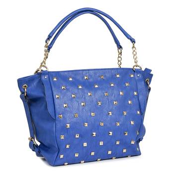 Lychee Bags Women's Blue PU Satchel Bag 1
