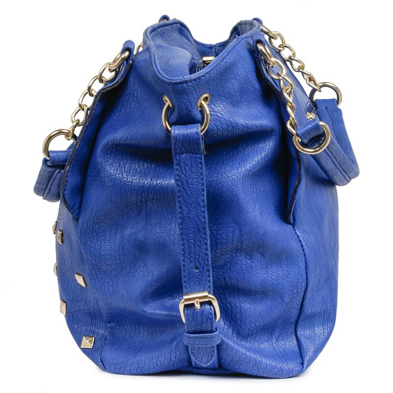Lychee Bags Women's Blue PU Satchel Bag