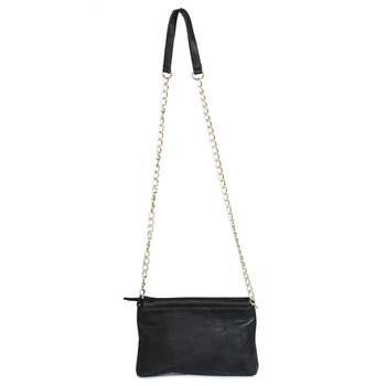 Lychee Bags Women's Black PU Sling Bag 2