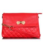 Lychee Bags Women's Red  PU Sling Bag