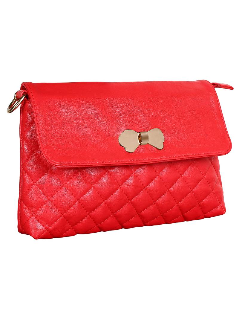 Lychee Bags Women's Red  PU Sling Bag