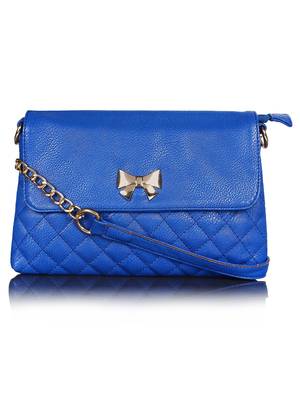 Lychee Bags Women's Blue PU Sling Bag 1