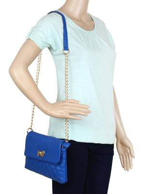 Lychee Bags Women's Blue PU Sling Bag 2