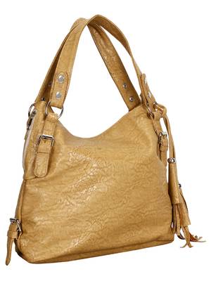 Lychee Bags Women's Beige PU Handbags 2