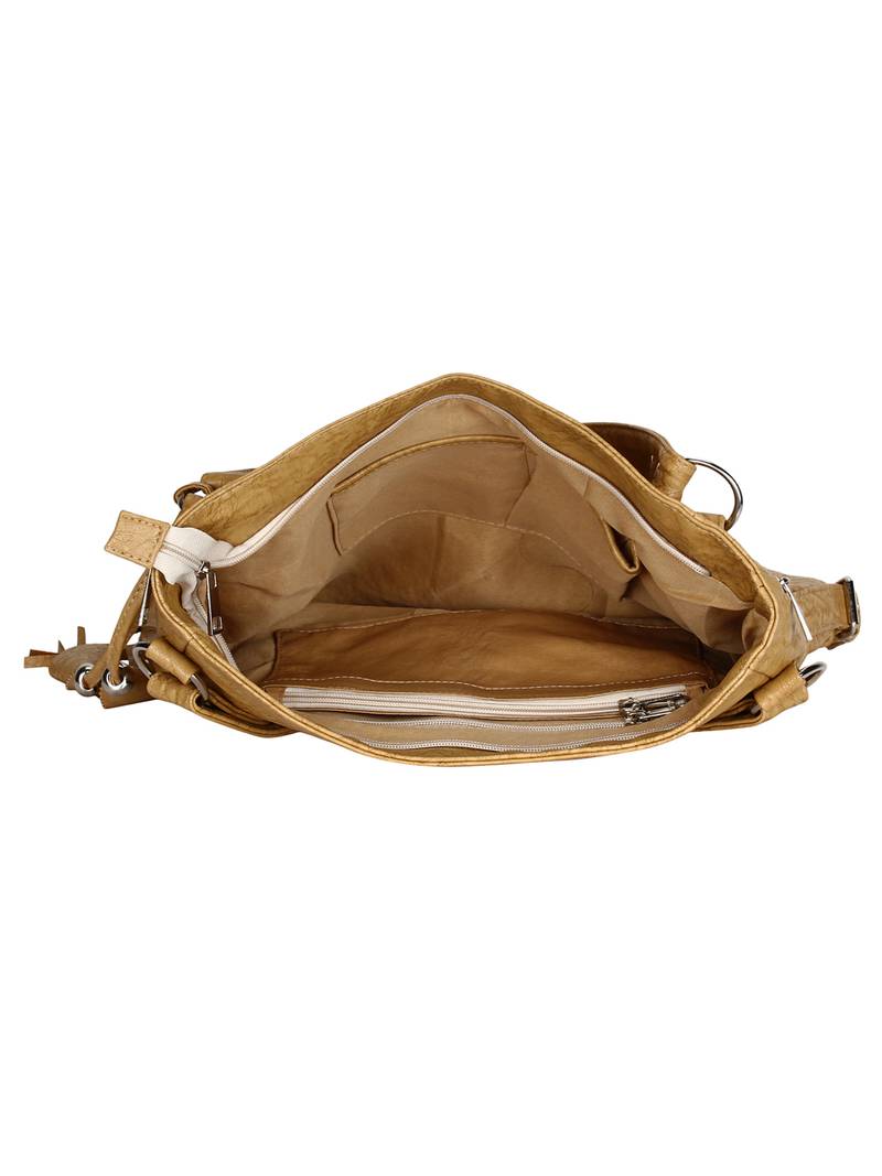 Lychee Bags Women's Beige PU Handbags