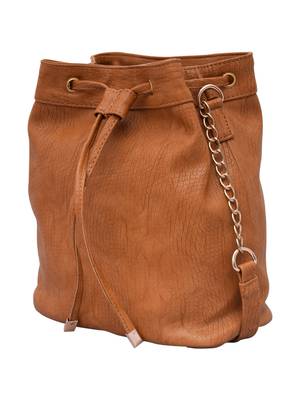 Lychee Bags Women's Beige pu Sling Bag 1