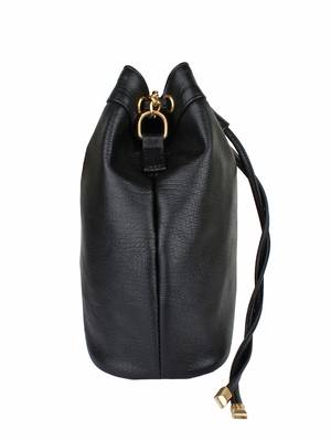 Lychee Bags Women's Black PU  Sling Bag 4