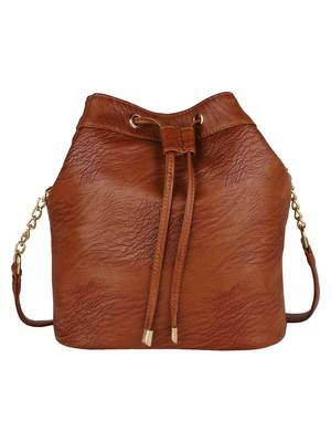 Lychee Bags Women's Rust PU Sling Bag 1