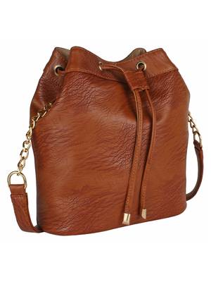 Lychee Bags Women's Rust PU Sling Bag 2