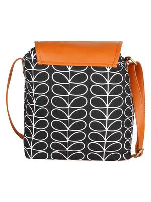 Lychee Bags Women's Black Canvas Sling Bag 3