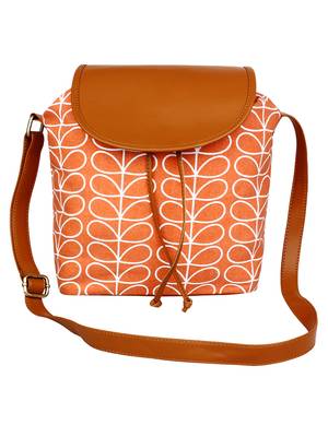 Lychee Bags Women's Peach CanvaS Sling Bag 1