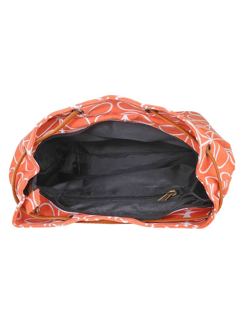 Lychee Bags Women's Peach CanvaS Sling Bag