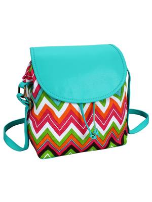 Lychee Bags Canvas/PU Amie Sling Bag for Girls (Multi) 1